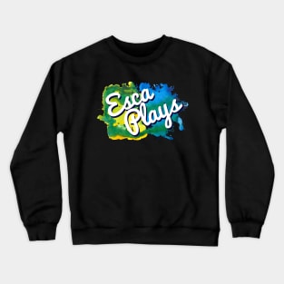 Green/Yellow/Blue Watercolor Crewneck Sweatshirt